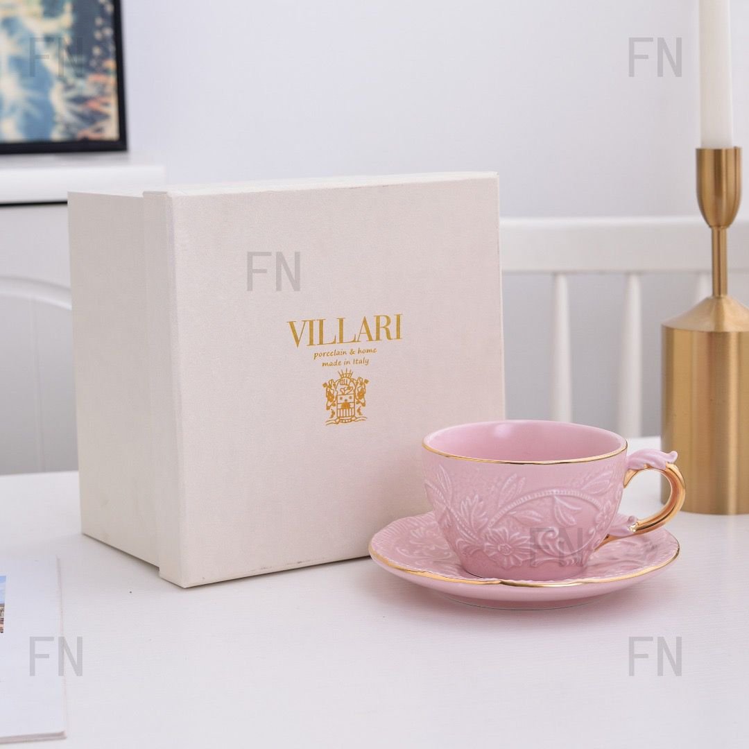 Villari tea/ coffee cup pink - Villari Cups | Buy Online in UAE